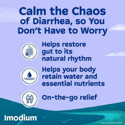 Imodium Multi-Symptom Relief Caplets, Loperamide Hydrochloride & Simethicone Anti-Diarrheal Medicine for the Relief of Diarrhea, Gas, Bloating, Cramps & Pressure, 18 ct Imodium buy supplements Au