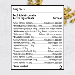MediNatura Whole Body + Joints Bundle T-Relief Arnica +12 Natural Arthritis Pain Tablets 100ct + T-Relief Arnica +12 Natural Pain Relieving Tablets 100ct MediNaturaBuy Supplements Australia
