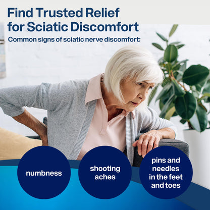 SciatiEase Sciatic Nerve Health Support Supplement - Nerve Support Formula with AlphaPalm, Pea, Vitamin B Complex, Alpha Lipoic Acid 300mg - 3 Bottles SciatiEaseBuy Supplements Australia
