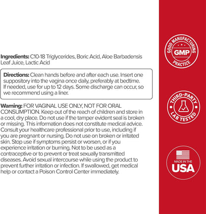 O Positiv URO Vaginal Probiotic and URO Boric Acid Vaginal Suppository Bundle