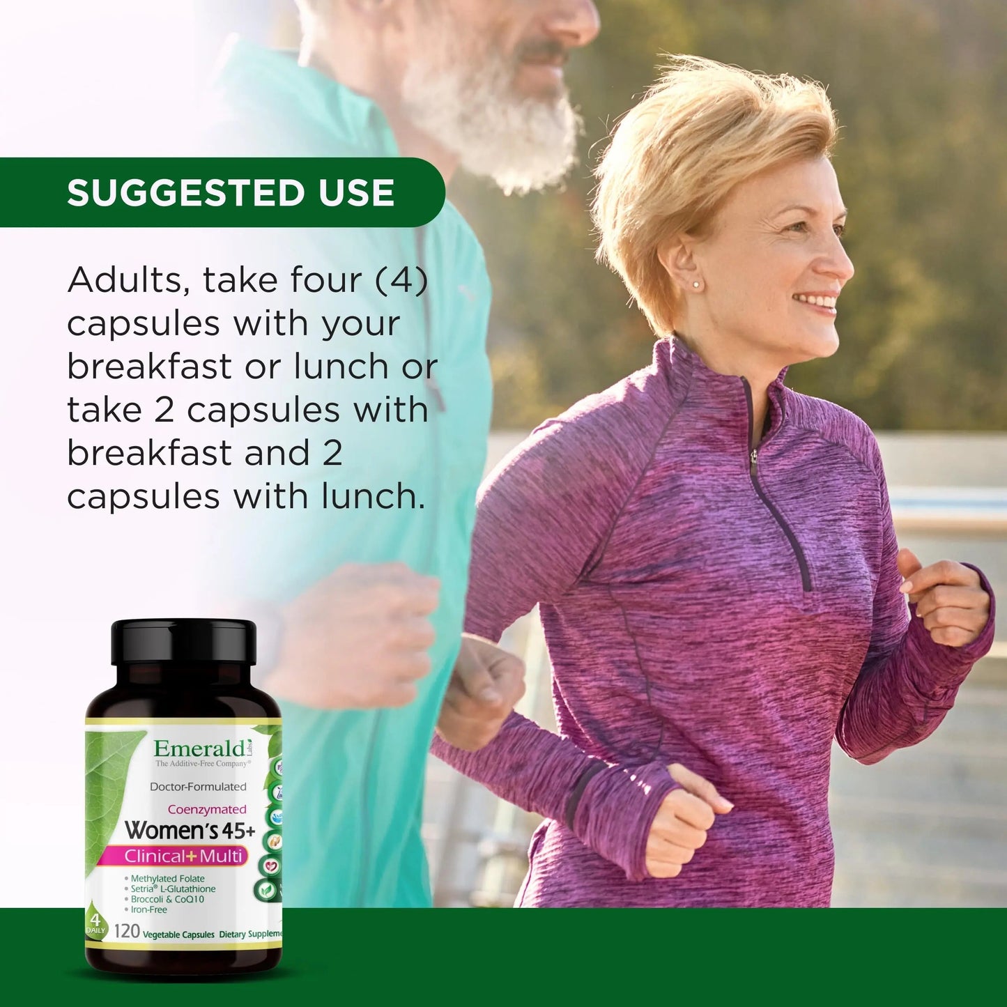 Emerald Labs Women's 45+ Clinical Multi - Multivitamin for Comprehensive Support, Bone & Heart Health* - Designed for Women 45+ Emerald Laboratories