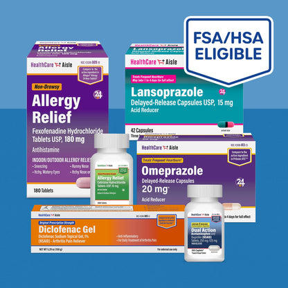 HealthCareAisle Omeprazole 20 mg - 42 Delayed-Release Tablets - Acid Reducer, Treats Frequent Heartburn HealthCareAisle buy supplements Au