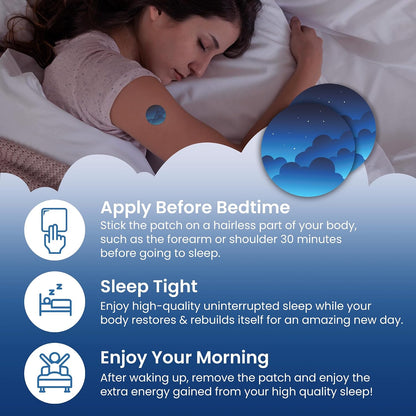 VIORY Sleep Patches for Adults Extra Strength | Easy-to-Apply Sleep Patch | With Melatonin & Valerian, Relax & Wake Up Refreshed, Long-Lasting Night Comfort For Men & Women, 60 Patches