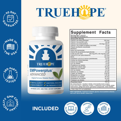Truehope EMPowerplus Advanced Multivitamin for Women & Men - Broad-Spectrum Multivitamins & Chelated Minerals | 1000% Better Absorption | 37 Research Studies & 28 Years of Success | 30 Day Supply Truehope buy supplements Au