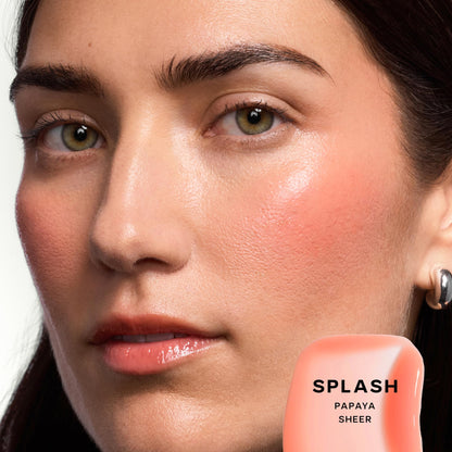 Saie Dewy Glow Duo - Dew Liquid Blush - (.40 oz, Hottie), Glossybounce Lip Gloss-Oil Hybrid (.17 oz, Splash) - Hydrating, Vegan Makeup for Radiant Cheeks & Lips SaieBuy Supplements Australia