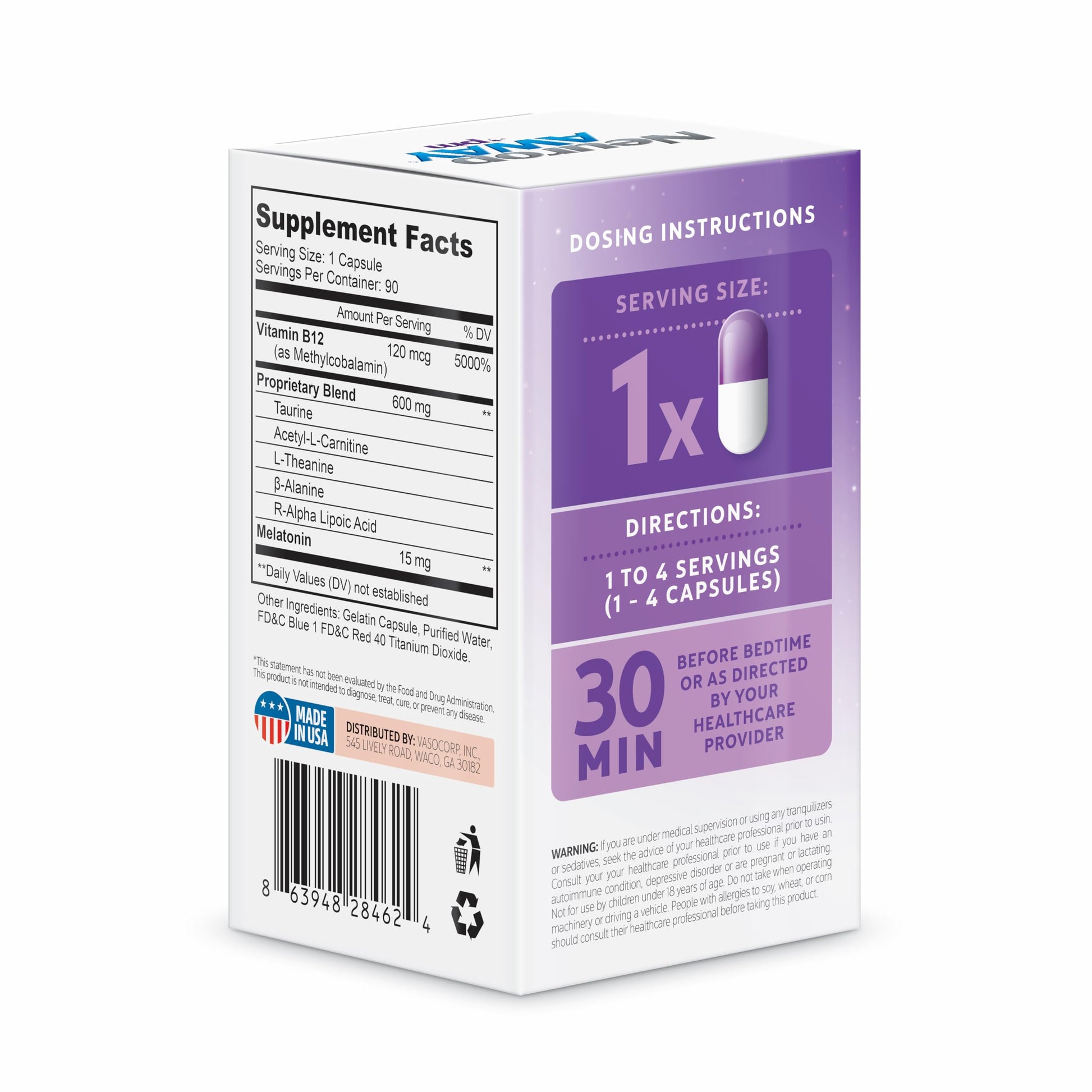NeuropAWAY Nerve Support PM, with R-Alpha Lipoic Acid to Help Provide Nerve Relief in as Little as 5 Days, Acetyl-L-Carnitine, Theanine, Melatonin, and Methylcobalamin, 90 Capsules NeuropAWAYBuy Supplements Australia