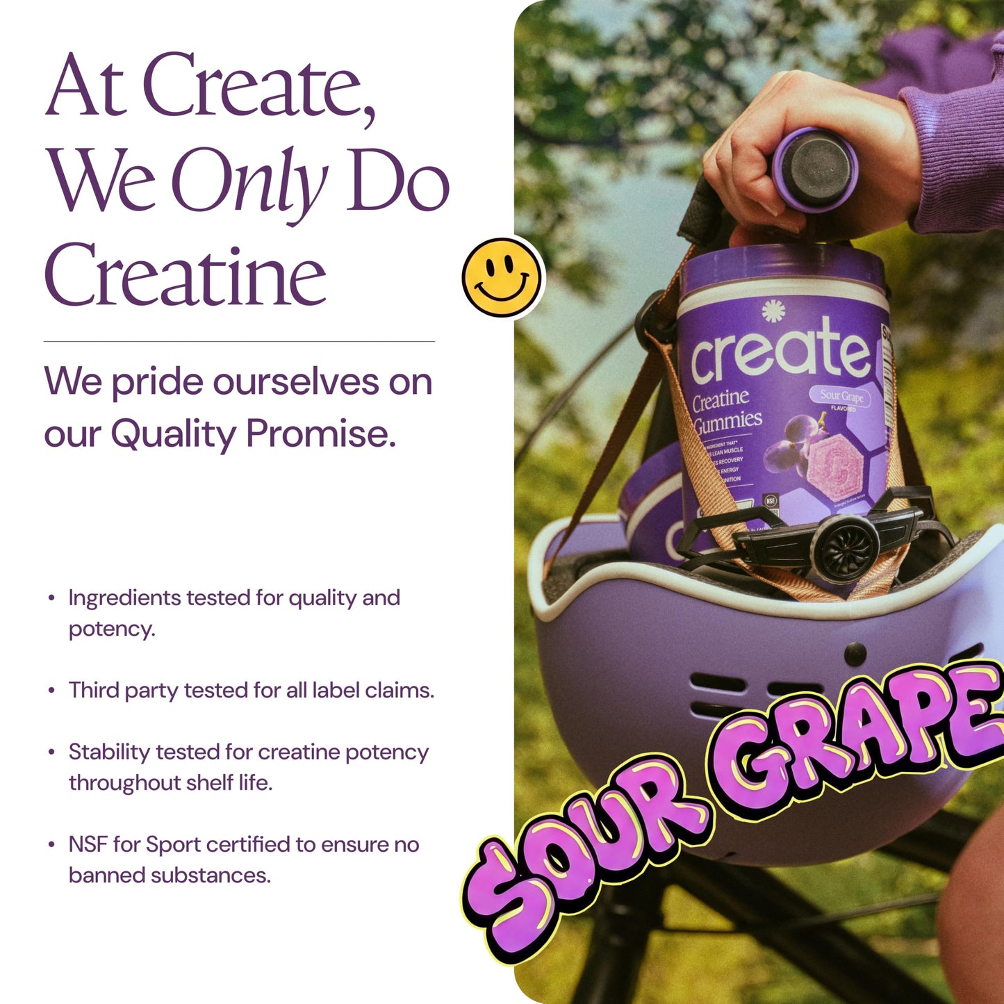 Create Creatine Monohydrate Gummies for Men & Women, Boost Focus, Strength, and Endurance, Anti-Melting Formula, Vegan, Gluten-Free, Non-GMO, 1.5g of Creatine per Gummy (Orange)