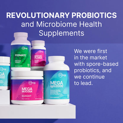 Microbiome Labs Mega IgG2000 Capsules - Dairy Free Bovine Colostrum Supplement Alternative - Immunoglobulin Supplement from Bovine Serum to Support Digestive Health (120 Capsules) Microbiome Labs buy supplements Au