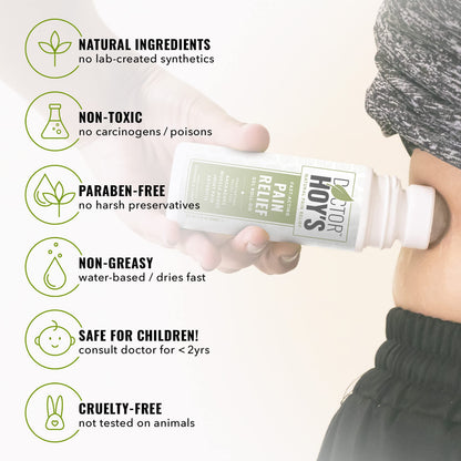 DOCTOR HOY'S Natural Pain Relief Gel and Arnica Boost Recovery Cream, Clean, Safe, Effective Natural Pain Relief and Anti-Inflammatory, 3 oz Combo Pk DOCTOR HOY'SBuy Supplements Australia