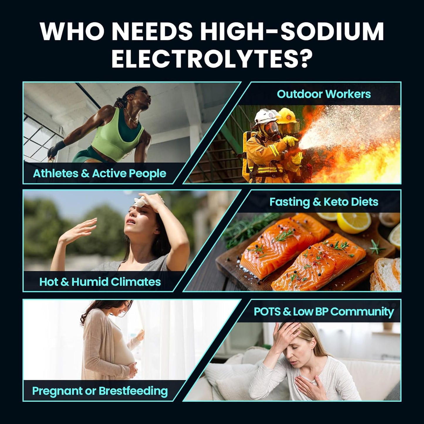 Venture Pal High Sodium Sugar Free Electrolytes Powder Packets, 16 Count | Hydration Packets with Sodium, Magnesium & Potassium, Vitamins, Zero Calories, Vegan, Keto & Paleo Friendly