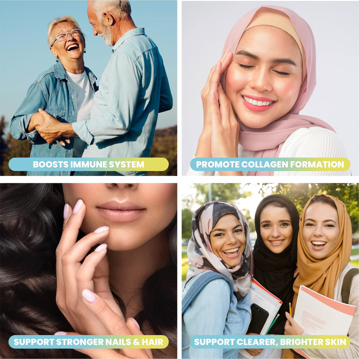 Sakoon nutrition Halal Collagen Gummies for Women and Men - Anti Aging, Hair Growth, Skin Care & Strong Nails Protein Collagen Supplements - Non-GMO, Gluten Free - Made in USA Sakoon nutrition buy supplements Au