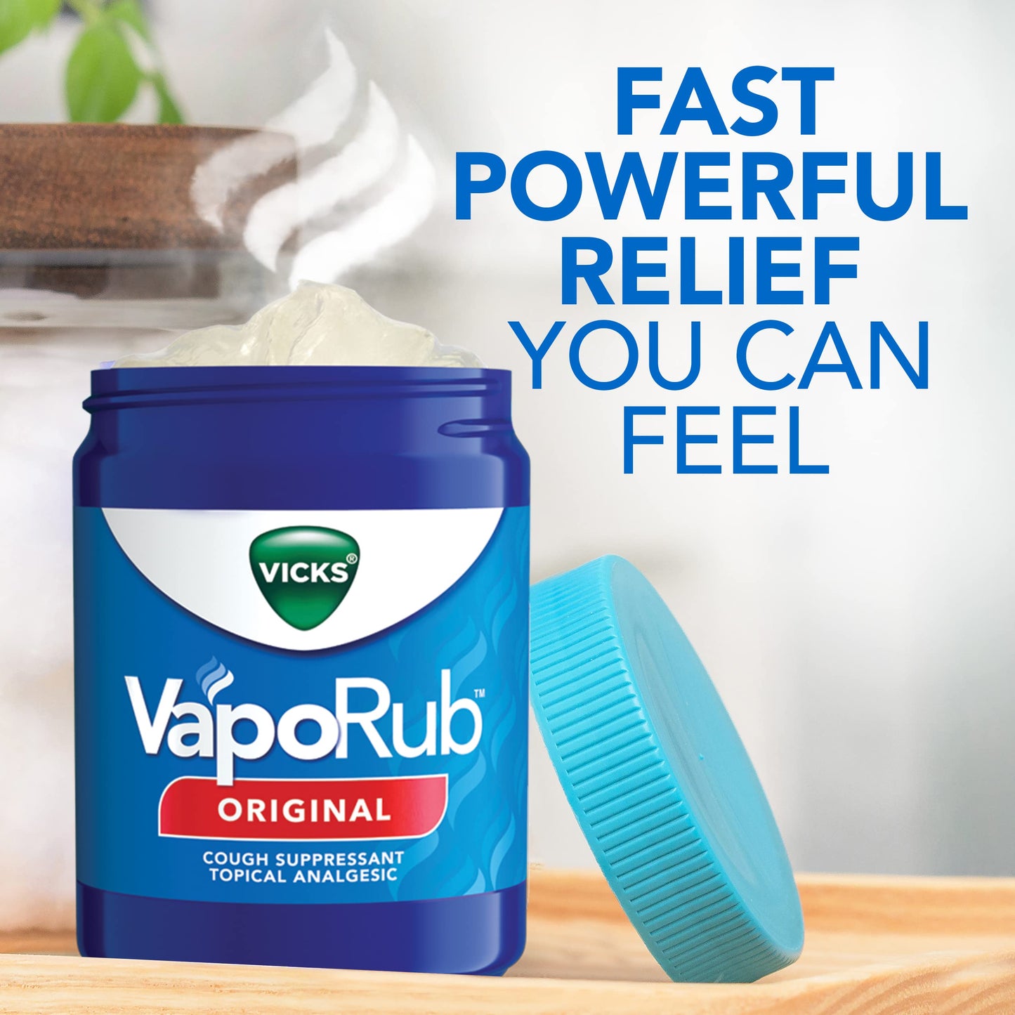 Vicks VapoRub, Original, Cough Suppressant, Topical Chest Rub & Analgesic Ointment, Medicated Vicks Vapors, Relief from Cough Due to Cold, Aches & Pains, 1.76oz each (pack of 3) Vicks buy supplements Au