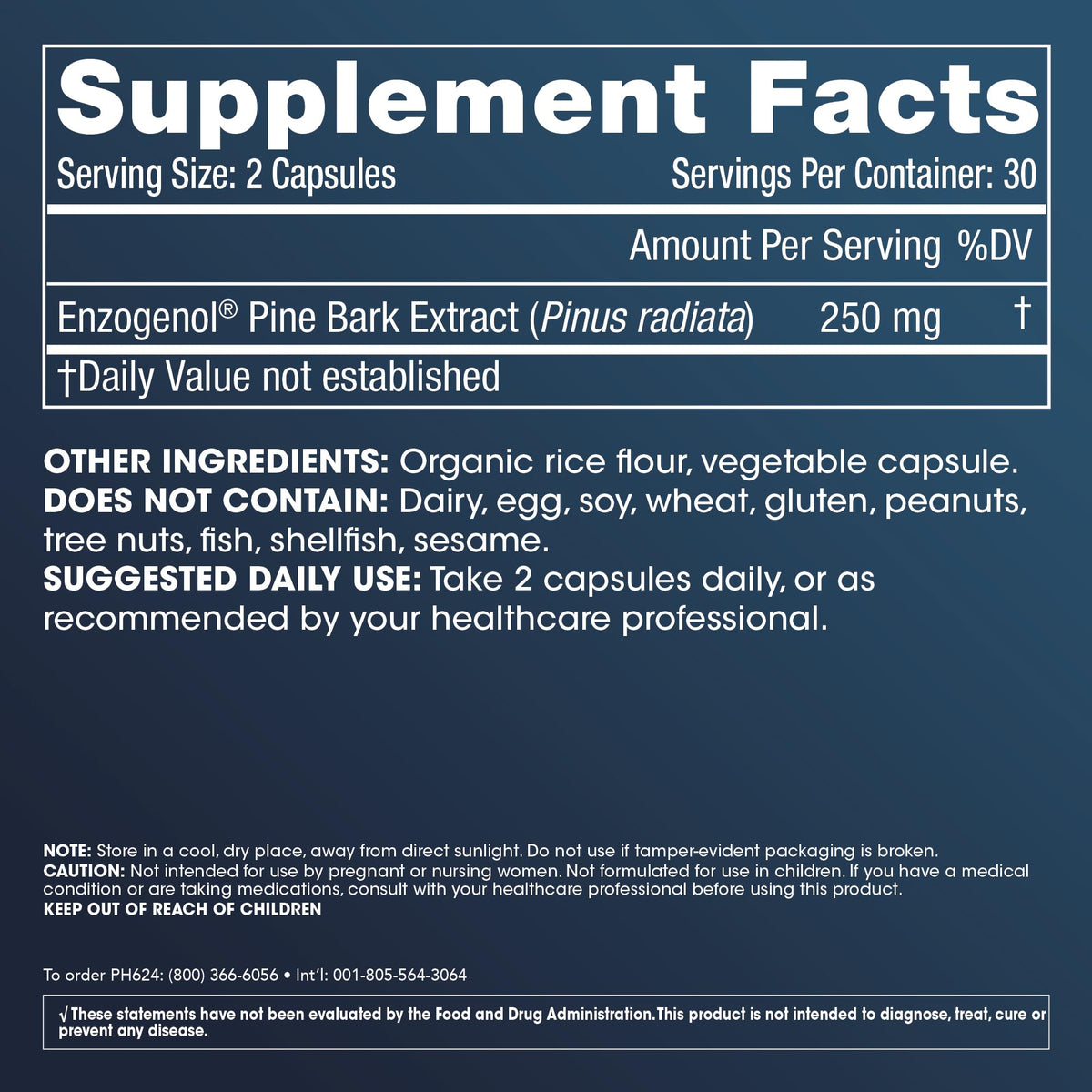ProHealth Enzogenol Pine Bark Extract | 60 Capsules | New Zealand Sourced Antioxidant Support | Triple 3rd Party Tested, GMP Manufactured in The USA ProHealth buy supplements Au