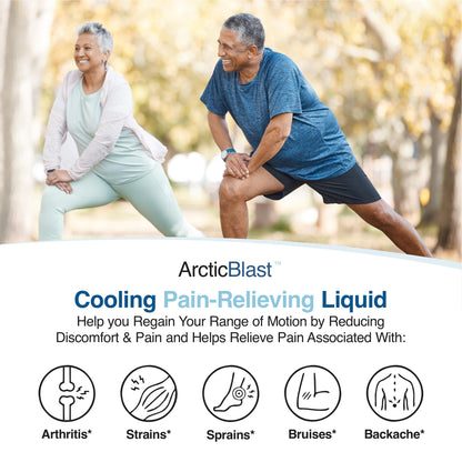 N Labs Arctic Blast Premium Topical Pain Relief Drops – Fast Absorbing DMSO, Menthol & Camphor for Back, Knee, Shoulder, Joint & Muscle Pain – Cooling Rub Formula – Made in USA – 1 fl oz N-LabsBuy Supplements Australia