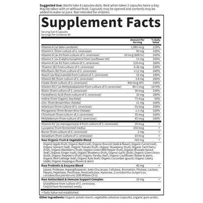 Garden of Life Vitamin Code, Whole Food Multivitamin for Men, 240 Vegetarian Capsules Garden of Life