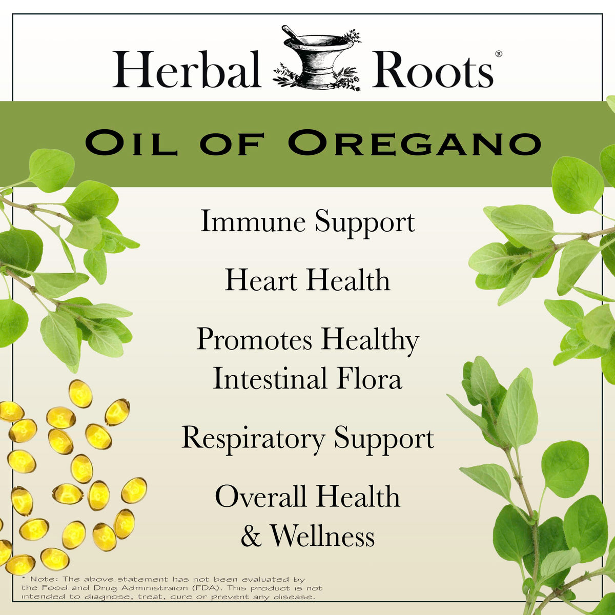 Herbal Roots Oil of Oregano - Made from Mediterranean Oregano Oil - 90 Easy to Swallow Softgel Capsules - Extra Strength 150mg Herbal Roots buy supplements Au