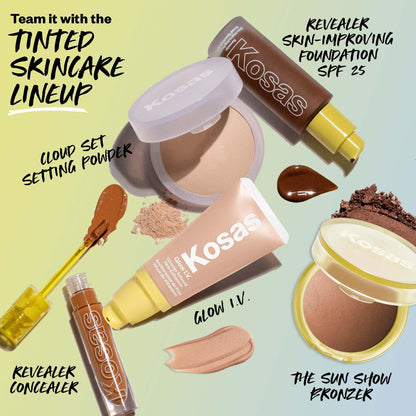 Kosas Sun Show Glowy Warmth Baked Bronzer - Contouring Powder for Cheekbones, Nose & Jawline - Enriched with Concentrated Fatty Acids - Talc-Free, Vegan & Hypoallergenic - Escape KosasBuy Supplements Australia