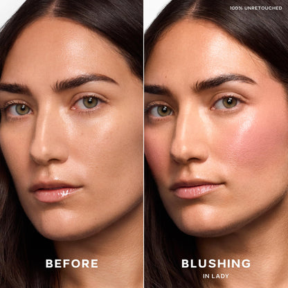 Saie Dew Liquid Blush for Cheeks - Hydrating Cream Blush Stick with a Blendable + Buildable Formula - Skincare Infused Dewy Cheek Tint for a Natural Flush - Glowy Makeup Essential - Lady (.40 oz) SaieBuy Supplements Australia