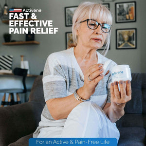 Activene Pain Relief Cream - Anti Inflammatory formulation with Powerful Arnica, Menthol & MSM for Joints, Tendons & Muscles. Chosen by Sufferers of Arthritis, Knee, Shoulder, Neck, Back & Other Pains