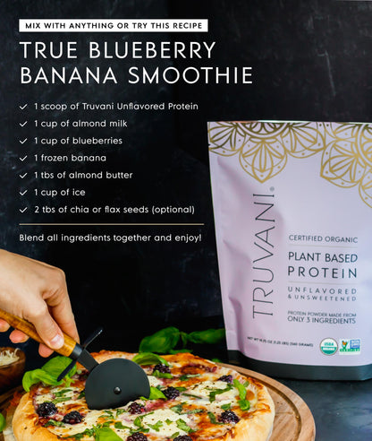 Truvani Organic Plant Based Protein Powder | Vanilla Chai | 10 Servings | Vegan | 20g Pea Protein | Keto | Gluten & Dairy Free | Low Carb | No Added Sugar