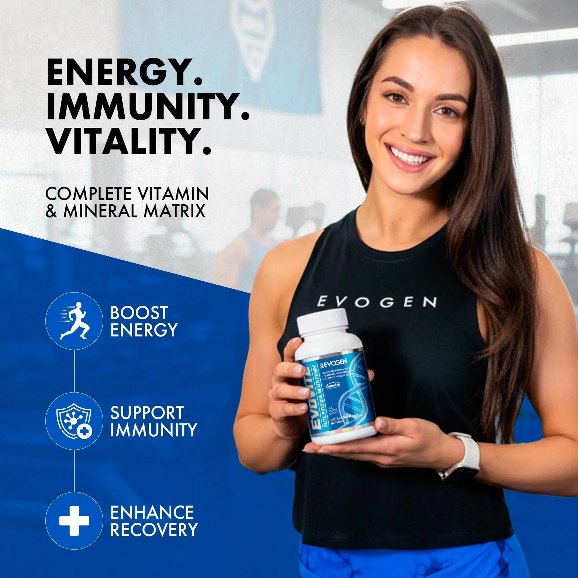 Evogen Evovite - Elite Physique Multivitamin for Women & Men | Advanced Formula for Endurance, Recovery, & Joint Health | Evogen