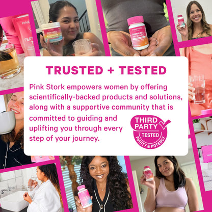 Pink Stork Organic PMS Support Sweets for Teens and Women - Simple & Natural Ingredients Vitamin B6 and Peppermint - Period, Digestion, Bloating, Mood Swings - 30 Drops