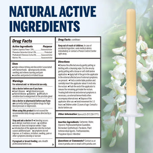 Ariella Hemorrhoid Treatment Suppository Gel: Natural & Herbal - Relieve Itching Burning Discomfort - Internal Relief - New Rounded Applicator - Nighttime Use (Pack of 12) AriellaBuy Supplements Australia