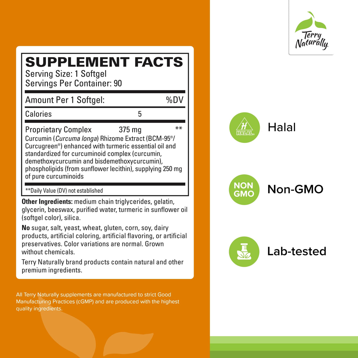 Terry Naturally CuraMed 375mg - Antioxidant Supplement for Brain & Immune Health Support - Dietary Supplement with Curcumin & Turmeric Essential Oil - Herbal Liver Support - 90 Softgels Terry Naturally buy supplements Au
