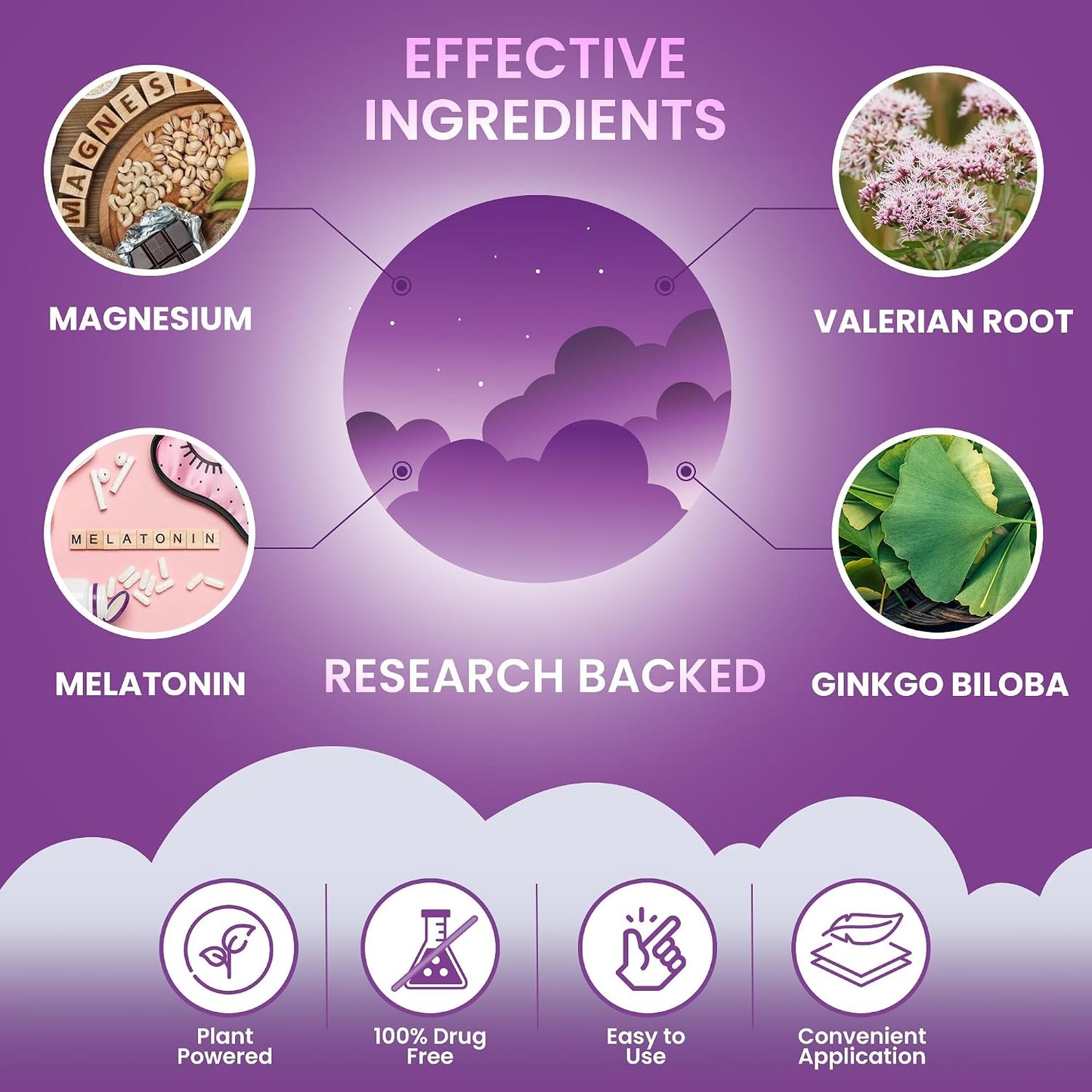 MONIER Sleep Patches for Adults Extra Strength | Easy-to-Apply Sleep Patch | With Melatonin & Valerian, Relax & Wake Up Refreshed, Long-Lasting Night Comfort For Men & Women, 60 Patches