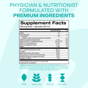 HealthyCell Telomere Length Supplement - Anti-Aging Telomere Lengthening Supplements with Phytonutrients & Vitamins for Cellular Health - AC-11, Astragalus & Resveratrol - 30 Gel Packs, Grape Flavored HealthycellBuy Supplements Australia