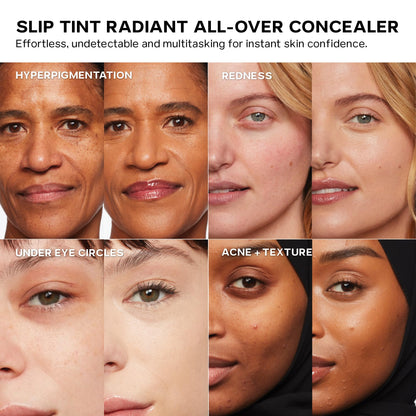 Saie Slip Tint Radiant Cream Concealer & All-Over Face Makeup - Concealer for Dark Circles, Redness & Blemishes - Lightweight Makeup Made with Hydrating Hyaluronic Acid - Shade 6 (0.17 oz) SaieBuy Supplements Australia