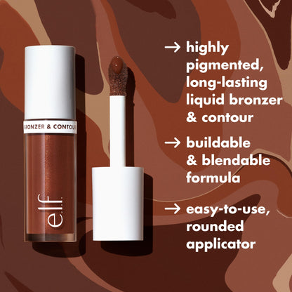 e.l.f. Camo Liquid Bronzer & Contour, Silky Highly Pigmented Formula, Creates a Long-Lasting Bronzed Glow & Natural Look, Vegan & Cruelty-Free, 2 Fair/Light e.l.f.Buy Supplements Australia