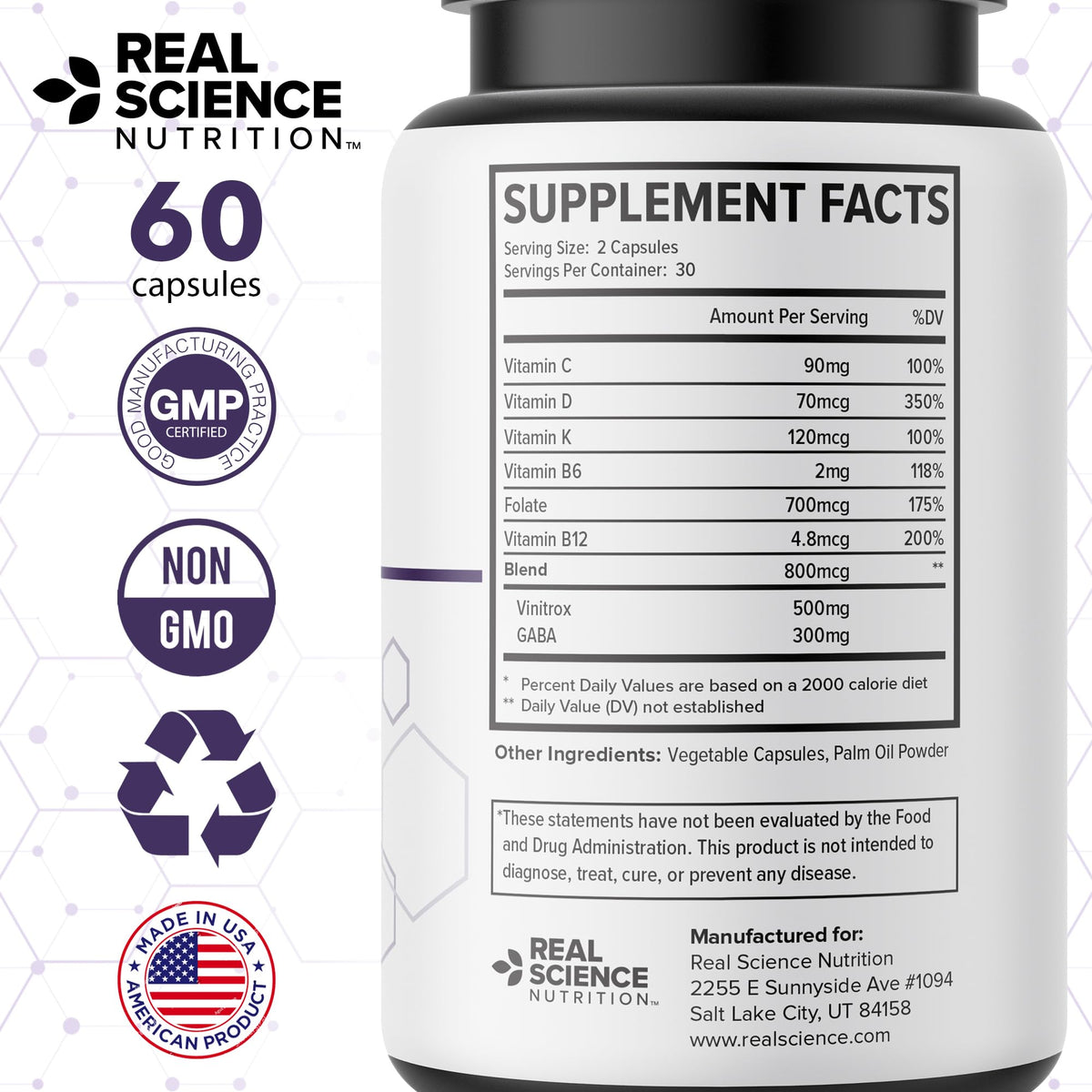 Real Science LegEase Miracle – All Natural Restless Legs Syndrome Relief & Leg Cramp Supplement with Vitamins C, D, K, B6, B12 + Nitric Oxide Support – Sleep & Circulation Aid – Made in USA, 60 Caps Real Science NutritionBuy Supplements Australia