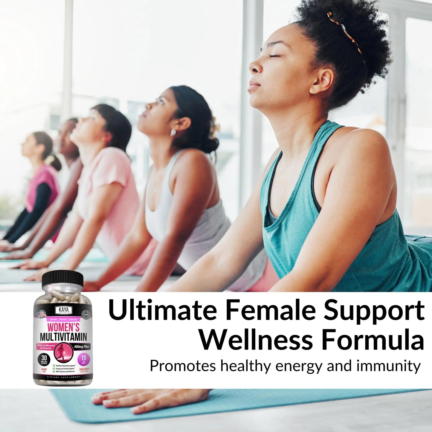 Kaya Naturals Women's Multivitamin, Overall Healthy Antioxidant, and Immune Support, Vitamins A, D, C, E, Biotin Kaya Naturals