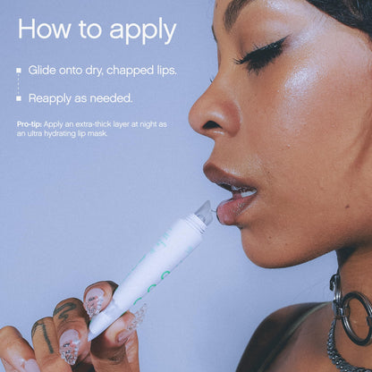 Topicals Slick Salve Mint Glossy Lip Balm | Soothes Discomfort, Strengthens Barrier and Provides Lasting Hydration & Relief | Vegan, Paraben-Free