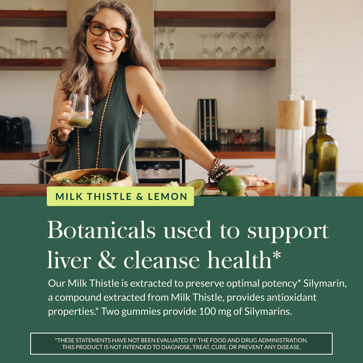Gaia Herbs Milk Thistle Gummies - Herbal Supplement with Antioxidant Properties for Liver Health & Liver Detox - Lemon Flavored - 60 Vegan Gummies Gaia HerbsBuy Supplements Australia