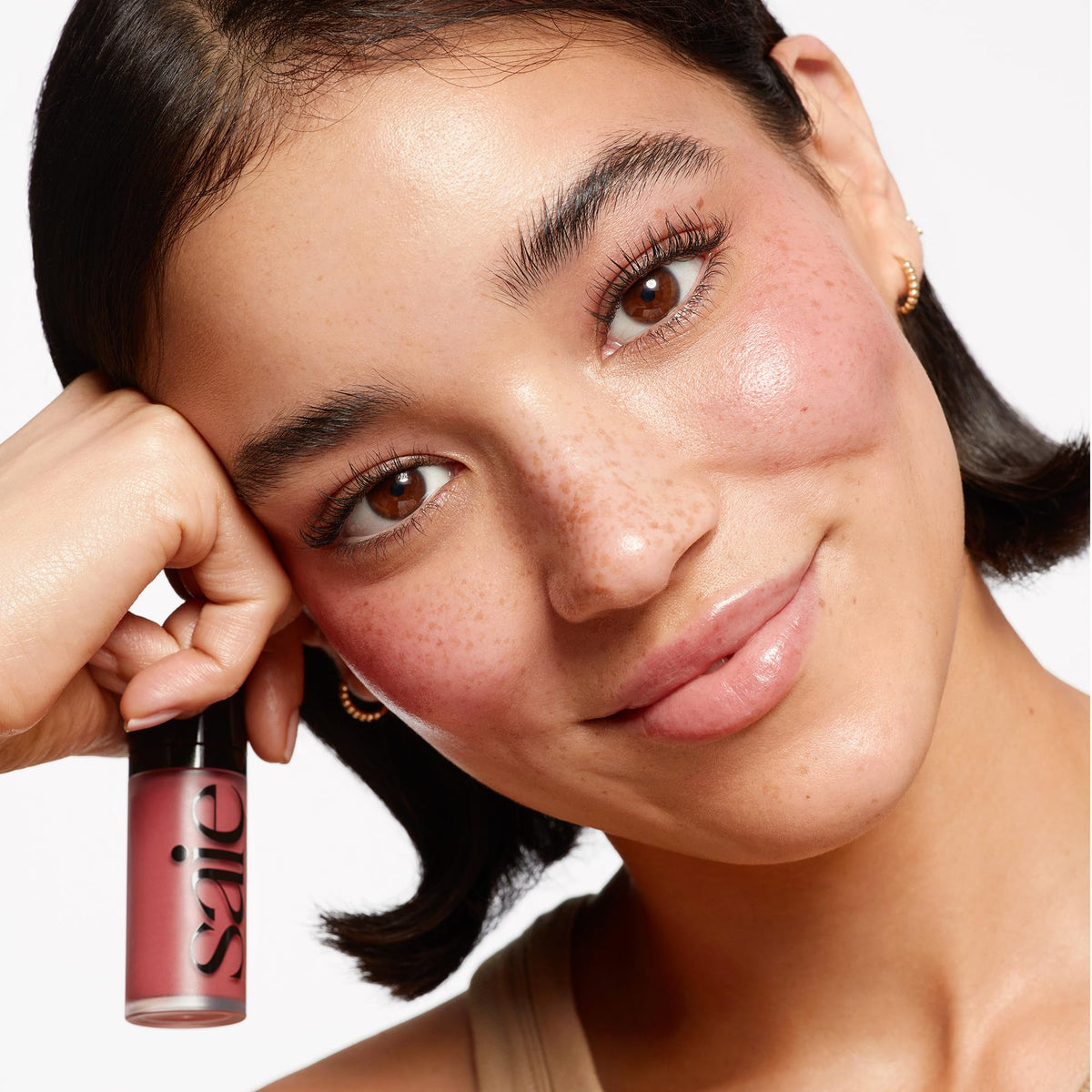 Saie Radiant Glow Duo - Dew Liquid Blush (Chilly, .40 oz) + Glowy Super Gel (Starglow, 1 oz) - Hydrating Cream Blush & Illuminating Primer for a Luminous, Natural Finish SaieBuy Supplements Australia