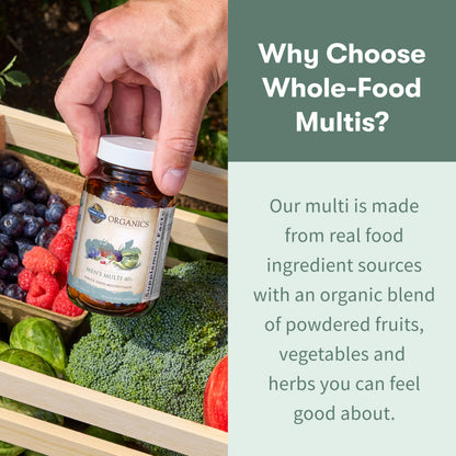 Garden of Life Organics Men's 40+ Multivitamin with Prostate Support, B12 & Vitamins – Vegan Daily Whole Food Multivitamin, Non-GMO, Certified Organic, 120 Tablets Garden of Life buy supplements Au