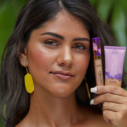 tarte maracuja tinted moisturizer – Lightweight Sheer Foundation with Buildable Longwear Coverage, Hyaluronic Acid for Hydrated Skin, Vegan & Cruelty-Free, full size, 36H medium-tan honey tarte buy supplements Au