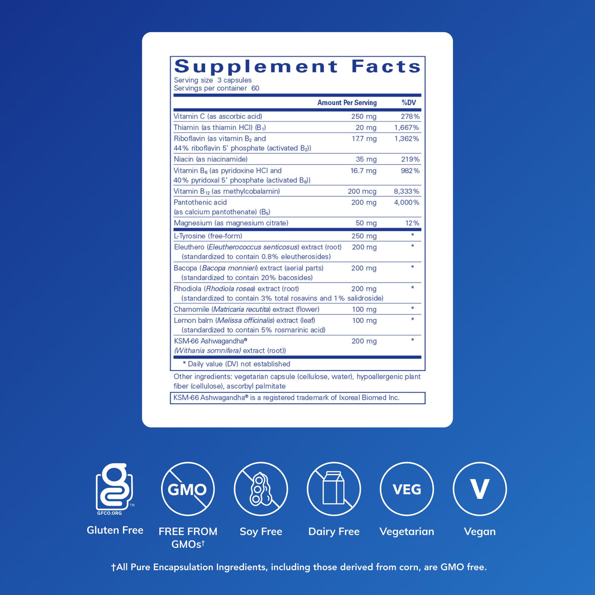 Pure Encapsulations Daily Stress Formula | Promotes Relaxation and Moderates the Effects of Occasional Stress*| 180 Capsules Pure EncapsulationsBuy Supplements Australia