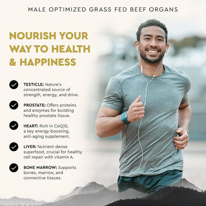 Ancestral Supplements Mofo & Bone and Marrow Bundle for Men – Supports Strength, Energy, Joint & Hormone Health – Grass Fed Beef Organ Blend with Collagen, Growth Factors & Whole Bone Extract