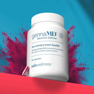 Solv Wellness GennaMD - Maximum UTI Defense - 36 mg Soluble PAC from 100% Cranberry Juice Extract - Highest PAC Concentration in a Small, Easy-to-Swallow Capsule - 90 Capsules
