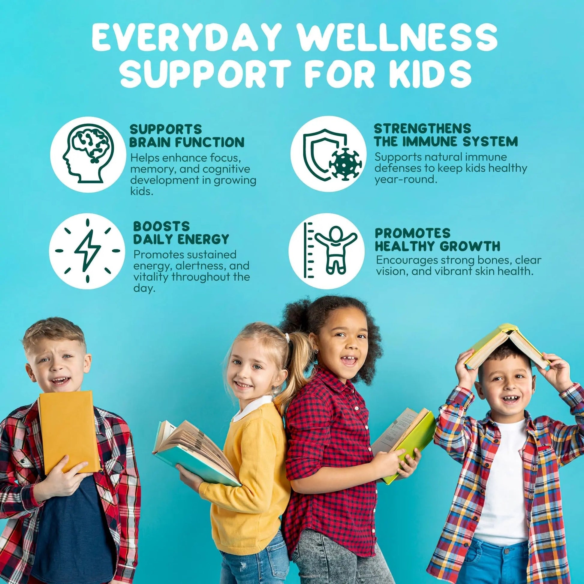 Juneno Methylated Multivitamin Gummies for Kids - MTHFR Support Supplement with B Complex 5-MTHF Folate (L-Methylfolate) Juneno