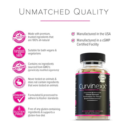 CURVINEXX (3 Bottles) - Natural Breast Toning and Firming Supplement. Lift, Firm and Enhance your Bust Naturally... Curvinexx buy supplements Au