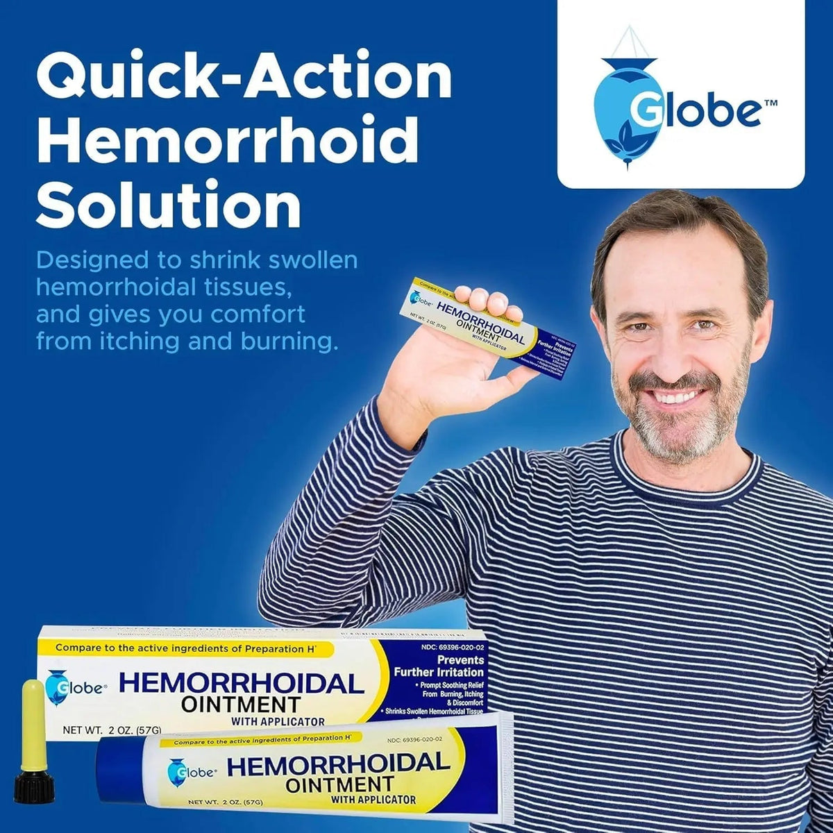 Hemorrhoidal Pain Relief Ointment 2 oz (56g) Per Tube Hemorrhoid Treatment for Fast Acting Itch, Swelling, and Maximum Strength Pain Relief (3 Pack) Hemorrhoidal OintmentBuy Supplements Australia