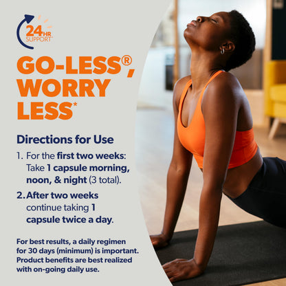 AZO Bladder Control with Go-Less Daily Supplement | Helps Reduce Occasional Urgency, leakage due to laughing, sneezing and exercise††† | 72 Capsules AZO buy supplements Au