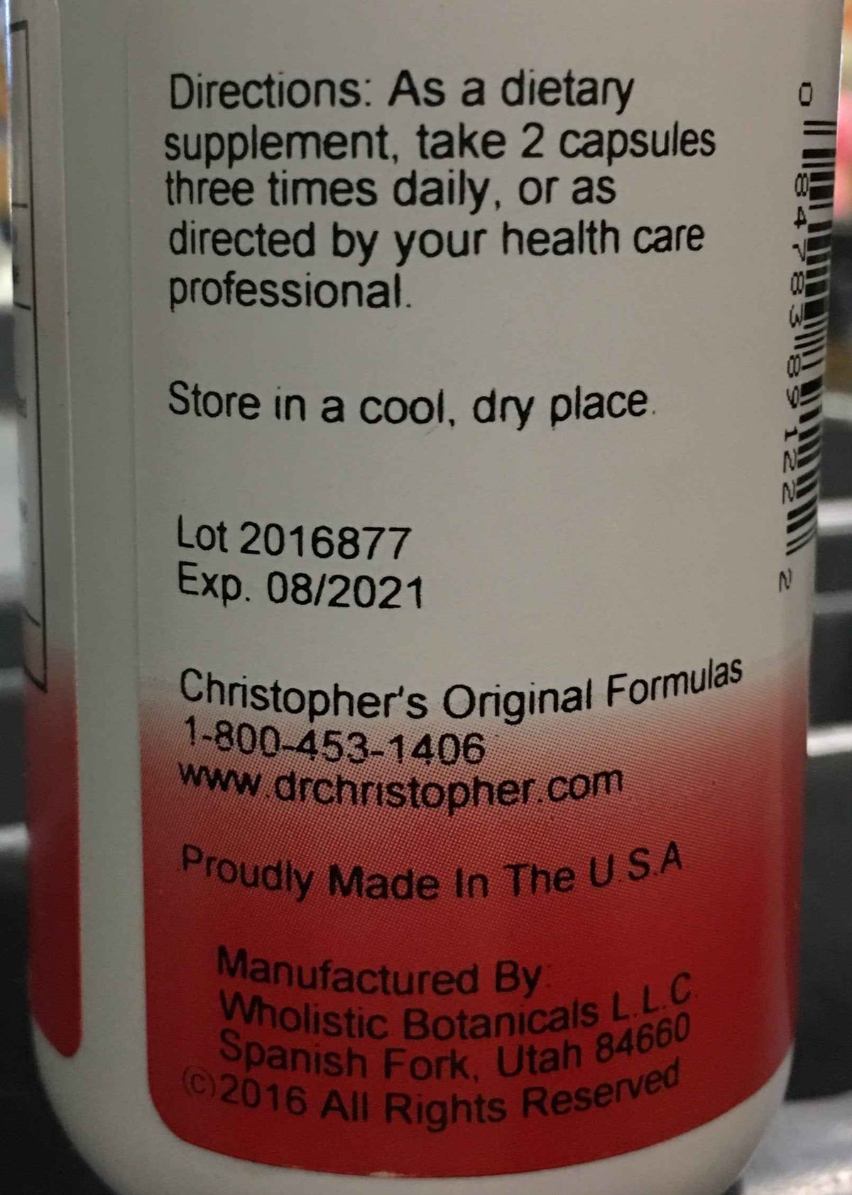 Christopher's Original Formulas Male Urinary Tract Support Supplement – Kidney & Prostate Health – 100 Capsules