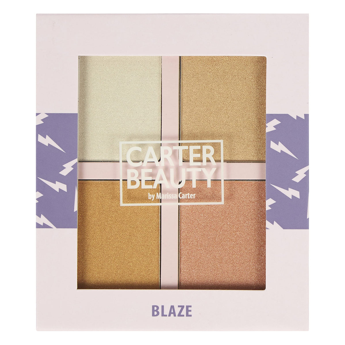 Carter Beauty By Marissa Carter Mini Highlighter Palette | Long Lasting Makeup | Shimmer & Matte Shades (Blaze) Carter BeautyBuy Supplements Australia