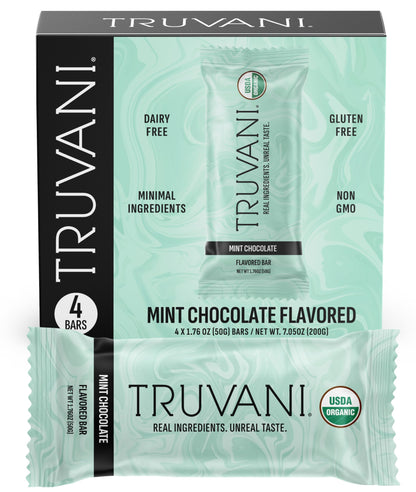 Truvani Plant Based Snack Bars | Variety | 12 Pack | Vegan | 5-8g Protein | USDA Organic and Vegan | Dairy, Soy, and Gluten Free | Individually Wrapped
