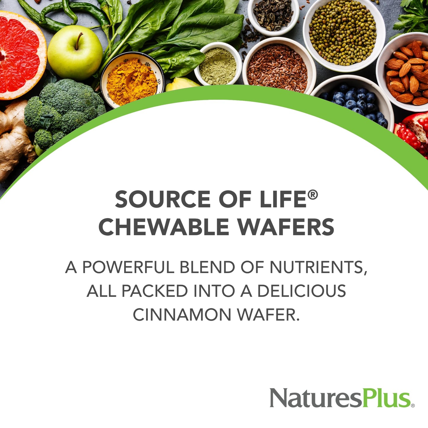 Natures Plus Source of Life Adult’s Chewable, Apple Cinnamon - 90 Wafers, Pack of 2 - Multi-Vitamin & Mineral Supplement - Gluten Free, Vegetarian - 90 Total Servings NaturesPlusBuy Supplements Australia